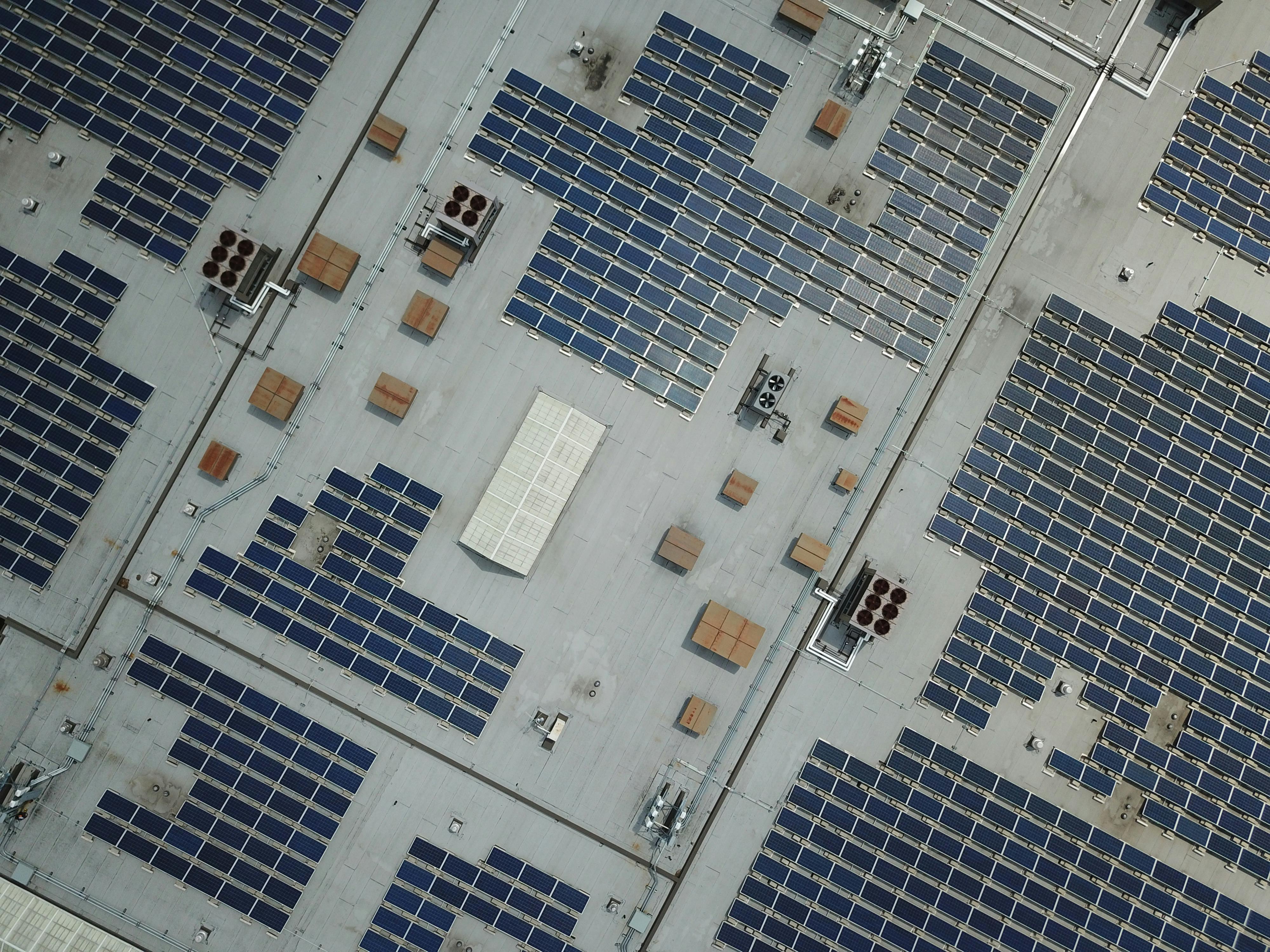 Commercial solar installation